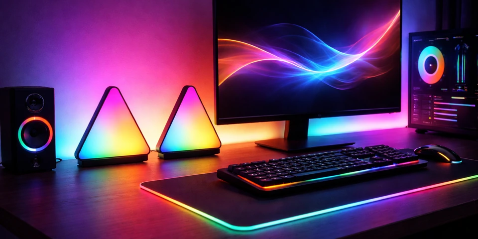 AARGB Desk Ambient Lamp - Compact RGB lighting for desktop
