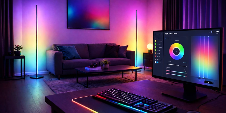 AARGB Floor Lamp - Standing RGB lamp for room ambient lighting